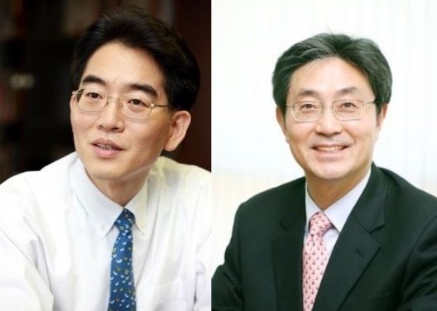 LG화학 2019년 정기 임원인사에서 정호영 사장(좌)은 유임이, 유진녕 사장(우)은 퇴임이 결정됐다.