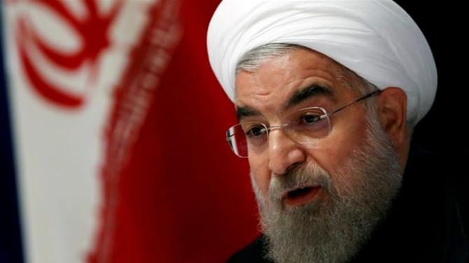 EU가 대이란 제재에 대해 검토하고 있다는 데 대응해 이란 로하니 대통령은 美 압력에 굴하지 않고 '원유 수출'을 지속할 방침을 표명했다. 자료=알자지라