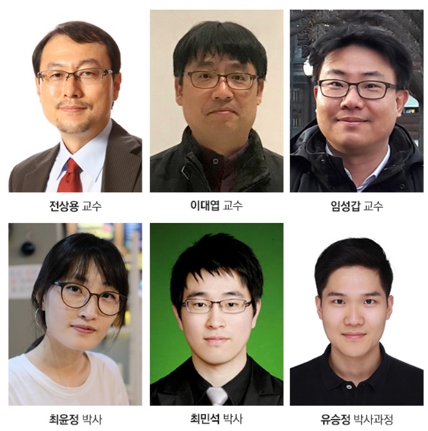 KAIST 생명과학과 전상용, 이대엽 교수, 생명화학공학과 임성갑 교수 공동 연구팀이 특수 고분자박막을 이용해 3차원 암 줄기세포 스페로이드(spheroids)를 쉽게 제작할 수 있는 세포배양 플랫폼을 개발했다. 개발에 참여한 연구진 6인(사진=카이스트)