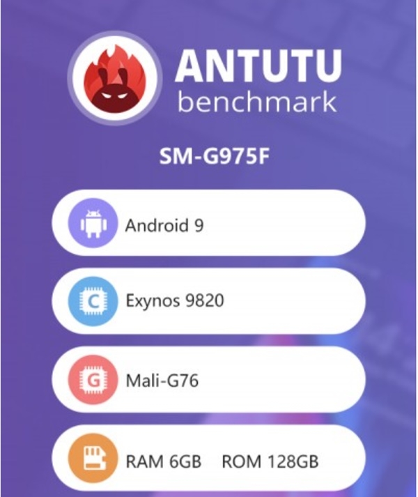 안투투 BMT를 통해 드러난 삼성 갤럭시S10플러스 대상 엑시노스9820칩셋 스펙 (사진=안투투)