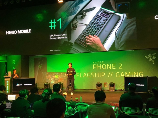 게이밍 라이프 스타일 브랜드 레이저가 플래그십 성능과 모바일 게이밍 경험을 제공하는 게임 전용 프리미엄폰 '레이저폰2'를 한국 시장에 공식 출시한다고 30일 밝혔다. (사진=표진수기자)