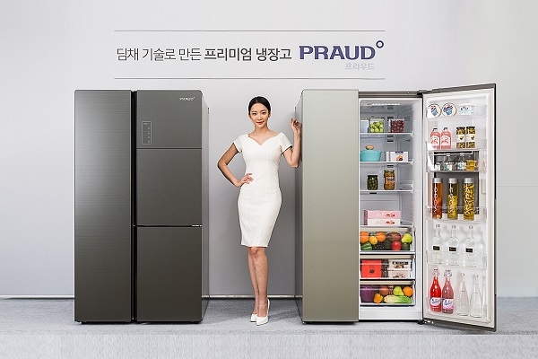 대유위니아의 2019년형 프리미엄 냉장고 프라우드. 사진=대유위니아.