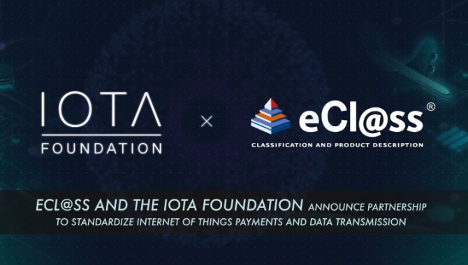 아이오타 재단(IOTA Foundation)이 유럽 'eCl@ss'와 새로운 파트너십을 체결했다. 자료=아이오타
