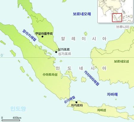 최소 20명의 생명을 앗아가는 쓰나미가 발생한 인도네시아 순다해협. 자료=엔사이버