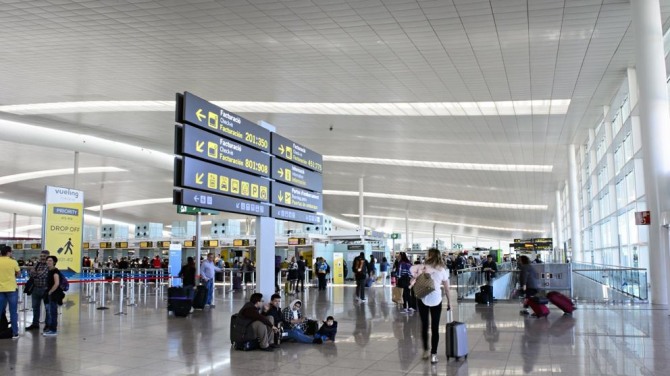 바르셀로나 공항 1터미널 모습.사진=라방구라이디아 캡쳐