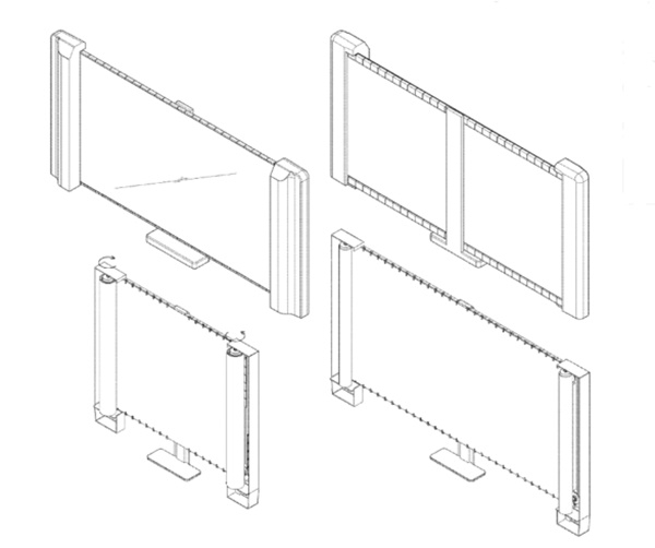 삼성전자가 지난해 12월25일자로 미국특허청으로부터 특허블 받은 롤러블TV(사진=미특허청)