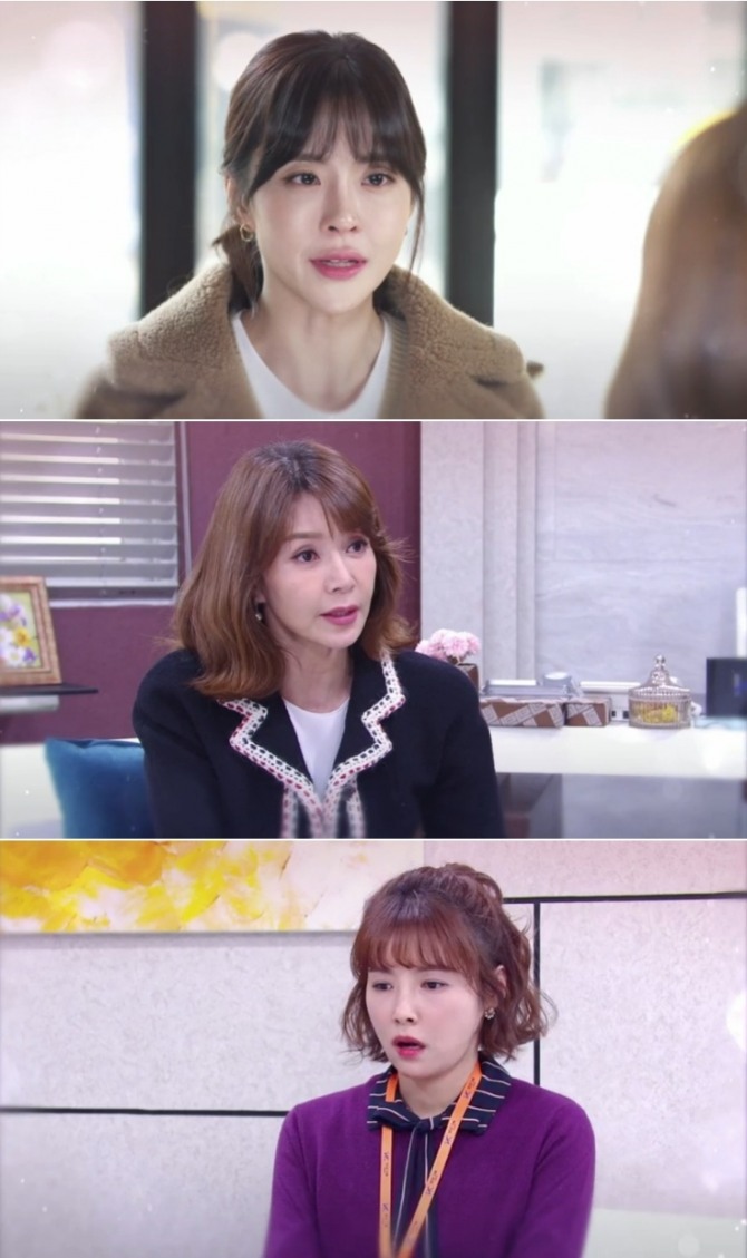 14일 오후 방송되는 KBS1TV 일일드라마 '비켜라 운명아' 51회에서는 최수희(김혜리)가 아들 최시우(강태성)와 정진아(진예솔)를 떼어 놓기 위해 서연지(송민지)를 이용해 계략을 꾸미는 반전이 그려진다. 사진=KBS 영상 캡처