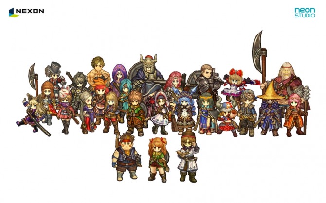 '스피릿위시' 캐릭터 모음 이미지. 