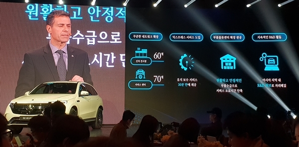 메르세데스-벤츠 코리아는 고객 만족도를 높이기 위해 네트워크 확장과 인프라 구축, 서비스 개선 등을 노력하고 있다./김소희 기자=사진