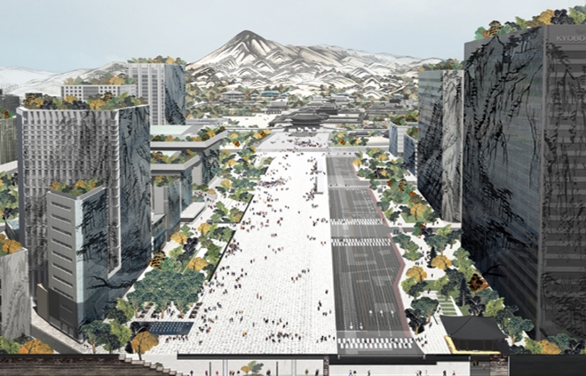 서울시가 새 광화문광장의 모습을 공개했다. 사진=서울시 제공