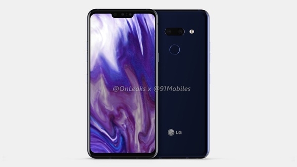 스티브 헤머스토퍼가 91모바일스를 통해 공개한 유출됐다는 LG전자 차기작 LG G8씽큐 (사진=@OnLeaks/91모바일스)