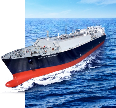 삼성중공업이 건조한  LNG운반선. 사진=삼성중공업홈페이지