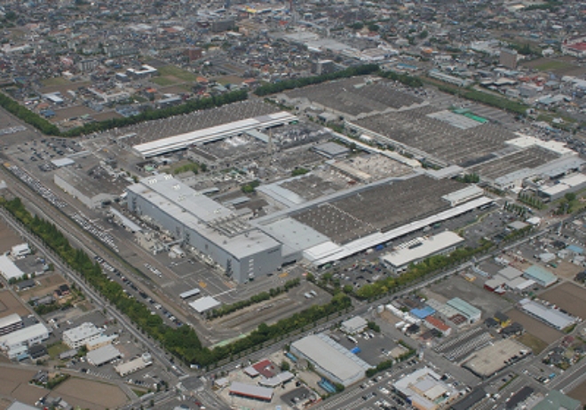 스바루는 28일 군마(群馬)현 오타(太田)시에 있는 국내 유일의 완성차 공장인 '군마제작소'가 정상 가동에 돌입했다고 밝혔다. 자료=스바루