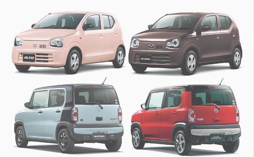OEM 방식으로 생산돼 형상은 같지만 차명과 브랜드명이 다른 일본 자동차들. 사진=일본 자동차뉴스
