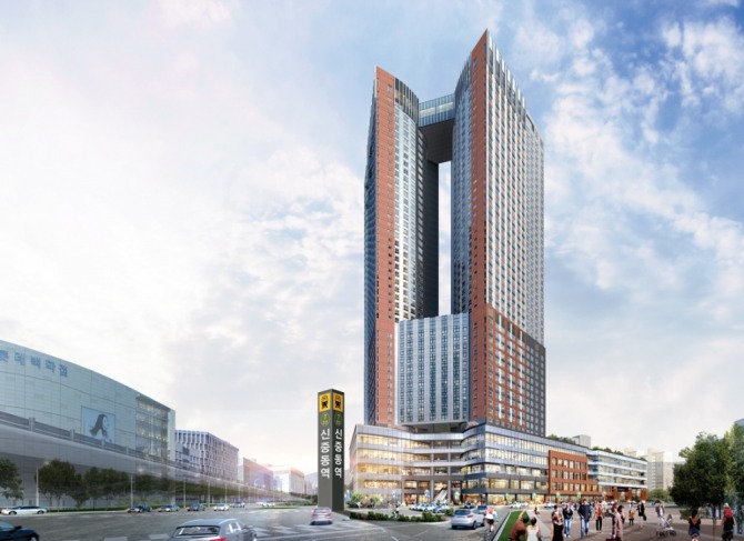 대우건설의 '신중동역 랜드마크 푸르지오 시티' 이미지. 사진=대우건설