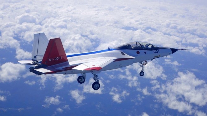 일본의 차세대 전투기 원형이 될 미츠비시중공업의 F-3.사진=미츠비시중공업