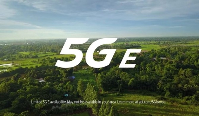 AT&T의 '5G E' 광고
