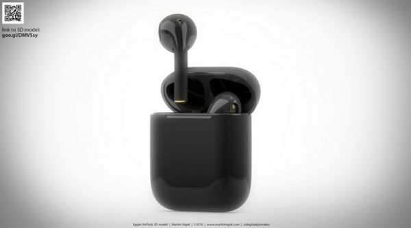 애플이 오는 25일(현지시각) 신제품 발표회서 차세대 무선 이어폰 '에어팟2'를 공개할 것으로 보인다. 사진은 블랙으로 도색된 커스터마이징 에어팟 (사진=Martin Hajek 마틴하젝블로그)