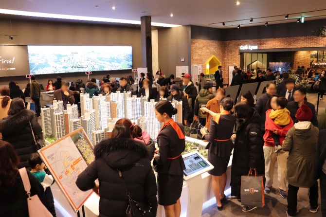 우미건설 검단신도시 우미린 더퍼스트 견본주택 내부. 사진=우미건설