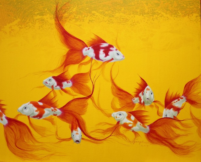 꿈틀거리는 행운 Dynamically Streamlined in Fortune 201905 162.2×130.3 mixed