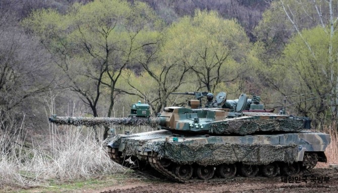 육군에 배치된 K2 전차.사진=국방부