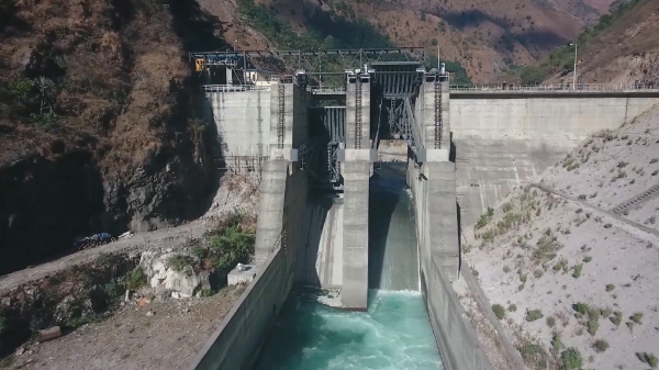 한국수력원자력이 지난해 2월 10일 준공한 네팔 차멜리야 수력발전소의 모습. 사진=한국수력원자력