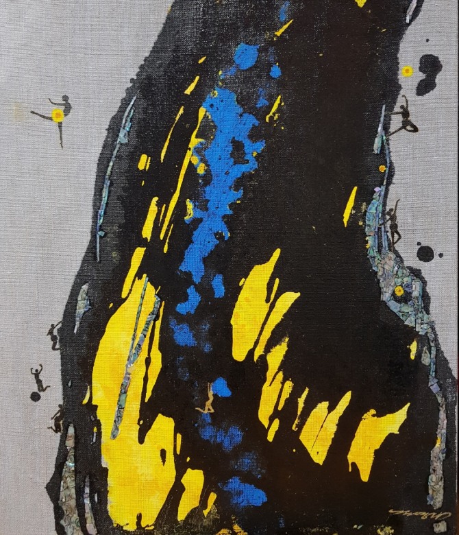이우 김영자 작 'Lively' 45.5 ×53.0cm  oil on canvas 2019