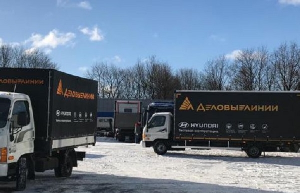 러시아에서 운행테스트에 돌입한 현대차 트럭