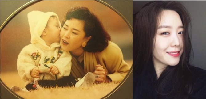 배우 차재이(오른쪽)가 엄마 차화연(왼쪽)의 리즈 시절과 똑 닮은 외모로 시선을 사로잡았다. 사진=차재이 인스타그램 캡처