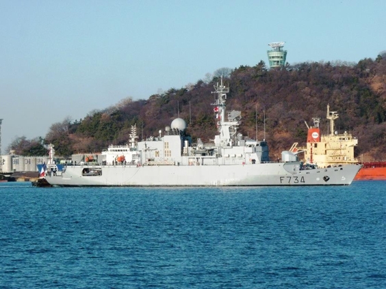 지난 2월 17일부터 21일까지 인천항에 기항한 방데미에르함. 사진=주한프랑스 대사관