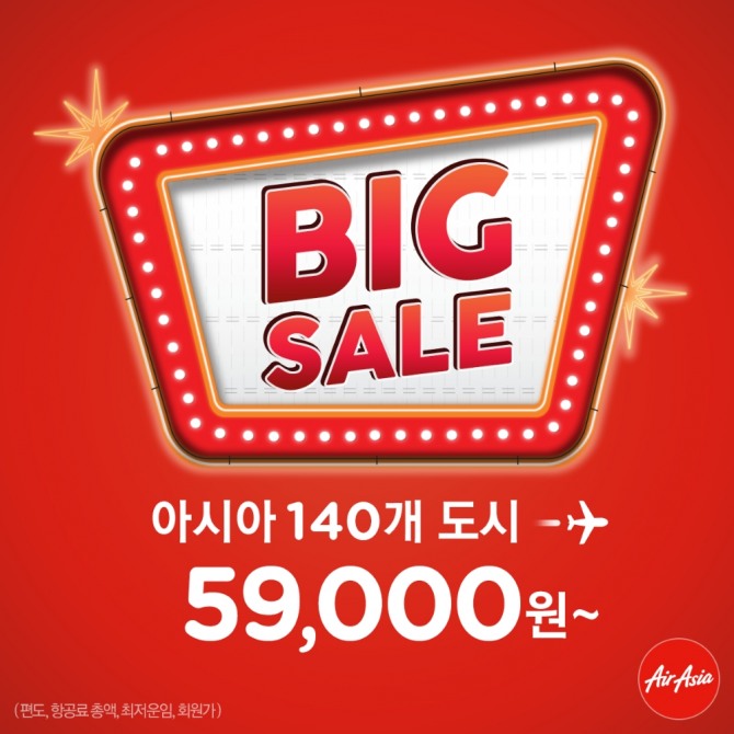 '2019년 첫 정기 빅세일 이벤트' 포스터. 사진=에어아시아