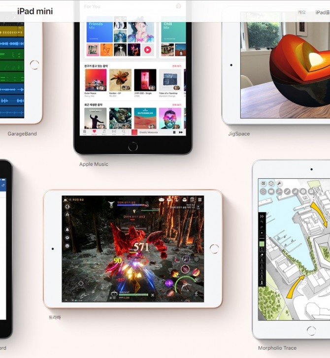  ‘아이패드 에어’ 홍보 이미지로 활용된 ‘트라하’ (출처: 애플 홈페이지)