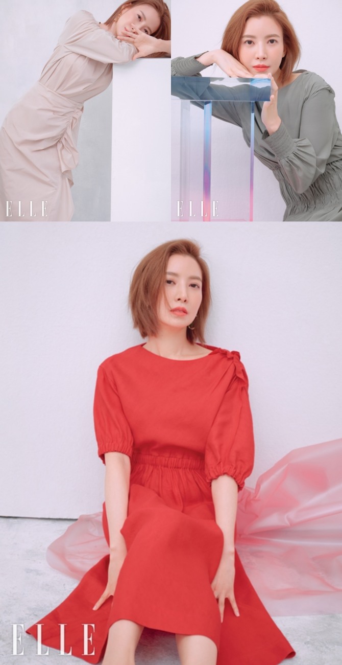 최근 종영한 '스카이캐슬'에서 '밫승혜'로 사랑받은 배우 윤세아가 청순 미모가 돋보이는 사진으로 근황을 전했다. 사진=엘르 제공