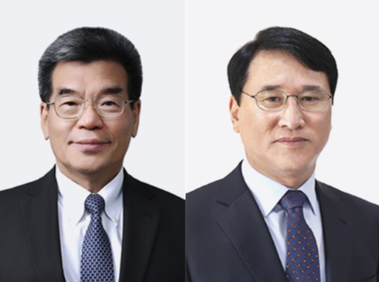 가삼현 사장(좌)과 한영석 사장(우) 이미지. 사진=현대중공업