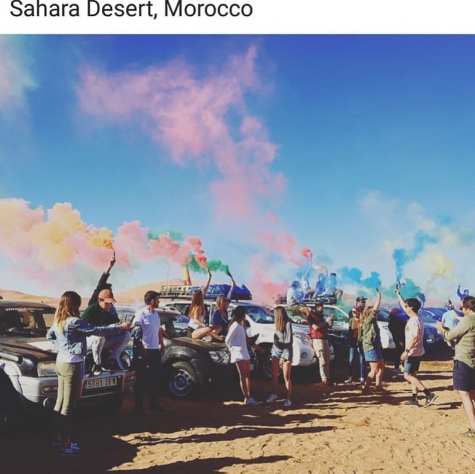 금호타이어가 4월 12 일부터 20일까지 모로코에서 열리는 풀뿌리 자유주의 연대 운동 데시에르토 데 로스 니뇨스(Desierto de los Niños)에 다시 합류해 공식 협력업체로 참가한다. 사막 원정을 지원한 참가자들의 모습. 