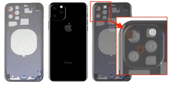 애플이 올 가을 출시 예정인 차기 아이폰11의 후면 설계도가 유출됐다. (사진=온리크스@Onleaks 트위터)