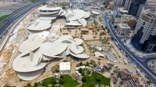 카타르 국립박물관 전경. 사진=현대건설 