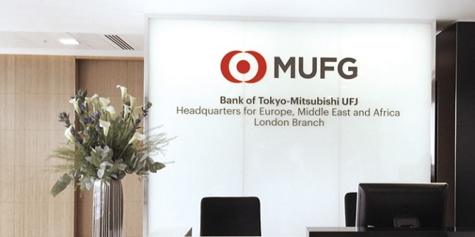 일본 최대 은행인 MUFG가 뉴욕을 거점으로 하는 미주 시장과 런던을 거점으로 하는 유럽 시장의 부진을 이유로, 양 거점의 진용을 대폭 축소하기로 결정했다. 자료=MUFG
