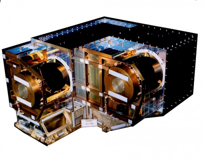 NASA가 운영하고 있는 'AMSU-A1(Advanced Microwave Sounding Unit, 고성능 마이크로파 사운드 장치)'. 자료=ESA
