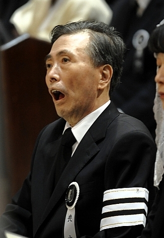 2009년 8월 서울 명동성당에서 열린 김대중 전 대통령 장례미사에 참석한 고 김홍일 전 의원 모습. 사진=뉴시스 
