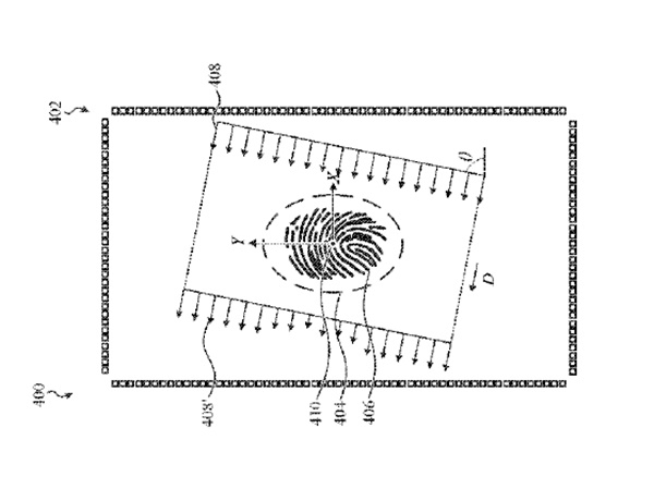 애플이 지난달 29일 미특허청 특허를 확보한 인디스플레이 음향방식의 지문센서도면 중 하나(도면=미특허청)