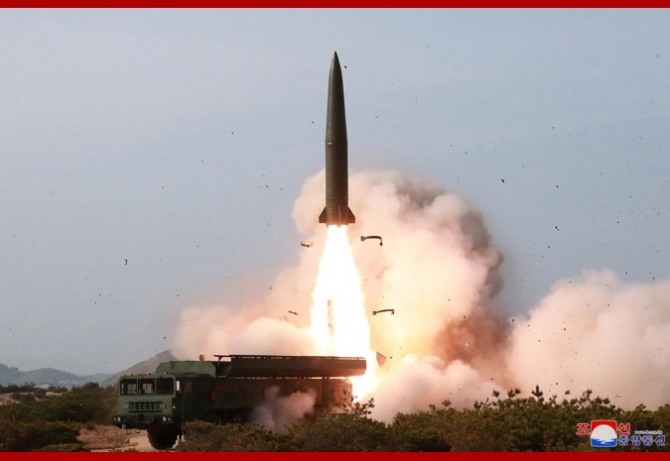 북한판 이스칸다르 전술지대미미사일. 사진=조선중앙통신