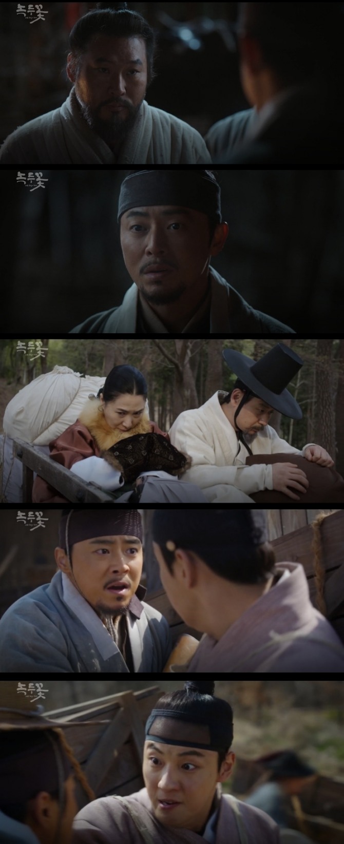 10일 밤 방송되는 SBS 금토드라마 '녹두꽃'(극본 정현민, 연출 신경수) 9~10회에서는 백이강(조정석 분)은 전봉준(최무성 분)의 동학 의병에 가담하는 가운데 백이현(윤시윤 분)이 토벌군으로 징집돼 백가(박혁권 분)의 두 형제가 운명의 갈림길에 서는 반전이 그려진다. 사진=SBS 금토드라마 '녹두꽃' 9~10회 예고 영상 캡처