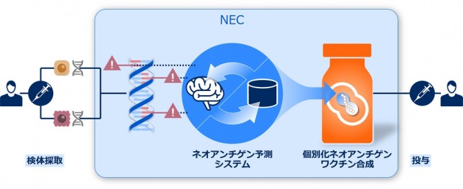 일본의 전자기업 NEC(닛폰전기)가 헬스케어 사업 강화의 일환으로 인공지능(AI) 기술을 활용한 신약 개발 사업에 본격 진출한다. 자료=NEC