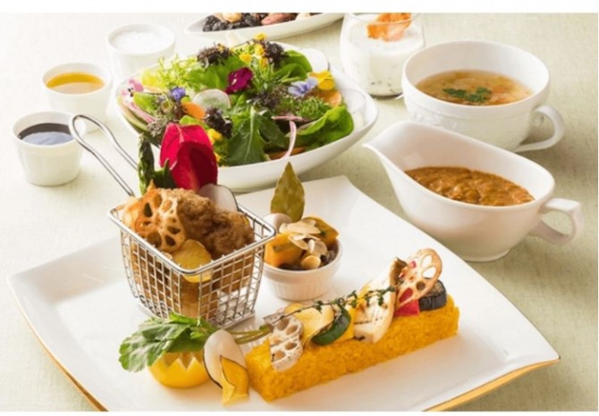요코하마 베이 호텔 도큐의 채식주의자를 위한 카레 요리. 사진=포브스재팬