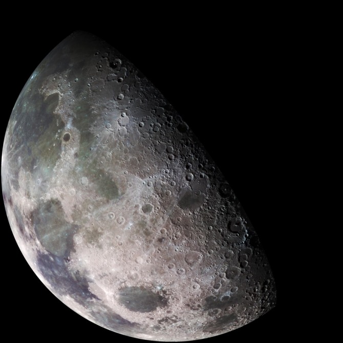 인도가 헬륨3 광물을 캐기 위해 탐사선 찬드라얀 2호를 보내려는 달의 남면. 사진=NASA