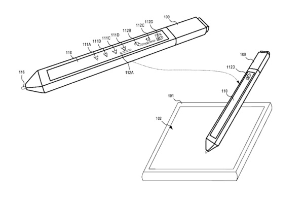 MS가 미특허청에 특허출원한 서피스프로 및 서피스고용 스타일러스(사진=미특허청)