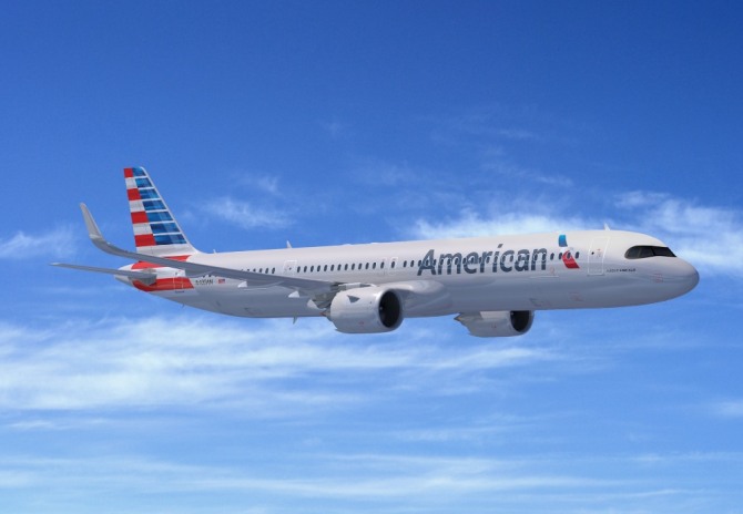 아메리칸 항공(American Airlines)이 보잉(Boeing)을 버리고 에어버스의 최신예 여객기 'A321XLR' 50기 구매 계약을 체결했다. 자료=에어버스