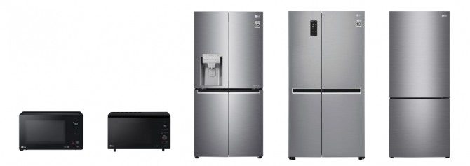 최근 호주 유력 소비자잡지 초이스(Choice)는 LG전자 프렌치도어 냉장고(모델명: GF-L570PL)를 소비자평가 1위와 함께 추천제품(Choice Recommend)에 선정했다. 사진은 LG전자 주방가전 제품들. 사진=LG전자