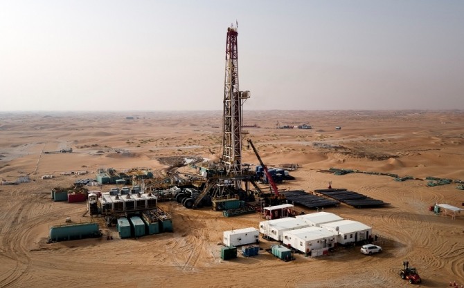 본격적인 상업생산에 들어간 아랍에미리트(UAE) 할리바 유전의 모습. 할리바 유전은 한국석유공사와 GS에너지의 한국컨소시엄이 지분 40%를 투자하고 있다. 사진=한국석유공사